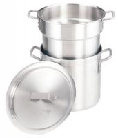 21D491 Double Boiler, 8 qt, Aluminum