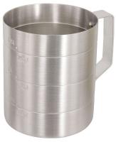 21D745 Measuring Cup, Aluminum, 4 qt. Dry