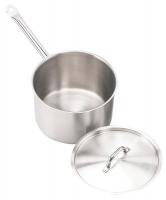 21D987 Sauce Pan w/Cover, 3 qt, 8 In., SS