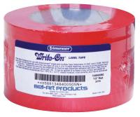 21DF47 Label Tape, Red, 1/2 in., PK 6
