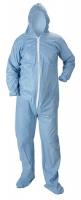 21DN87 FR Hooded Coverall w/Boots, S, PK25