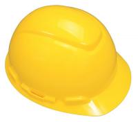 21E362 Hard Hat, 4 pt Pinlock, HDPE, Yellow