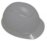 21E368 Hard Hat, 4 pt Pinlock, HDPE, Gray