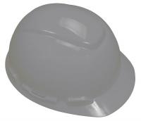 21E378 Hard Hat, 4 pt Ratchet, HDPE, Gray