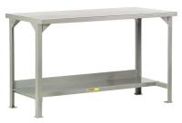 21E680 Workbench, Welded, Lower Shelf, 36Hx48Wx24D