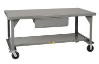 21E726 Mobile Workbench, 7 ga., Drwr, 34Hx84Wx42D
