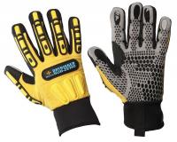 21EL02 Cold Protection Gloves, Blk/Yellow, L, PR