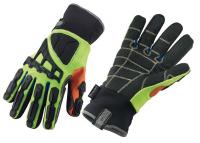 21EL12 Cut Resistant Gloves, 3XL, Black/Lime, PR