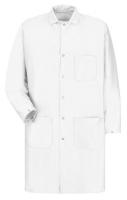 21EP59 Anti-Static Lab Coat, White, L
