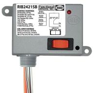 21GP32 Enclosed Relay, 20A, SPDT, Override