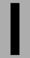 21JF17 Letter Label, I, Black/Silver