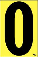 21JF95 Letter Label, O, Black/Yellow