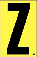 21JG07 Letter Label, Z, Black/Yellow