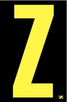 21JG43 Letter Label, Z, Yellow/Black