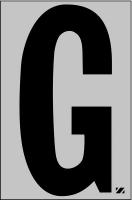21JG60 Letter Label, G, Black/Silver