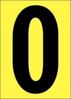 21JH41 Letter Label, O, Black/Yellow