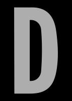 21JJ39 Letter Label, D, Silver/Black