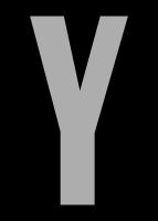 21JJ60 Letter Label, Y, Silver/Black