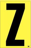 21JR79 Letter Label, Z, Black/Yellow