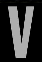 21JV30 Letter Label, V, Silver/Black