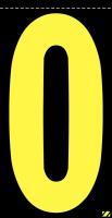 21KA43 Letter Label, Z, Yellow/Black, PK 25