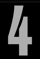 21KE75 Number Label, 4, Silver/Black, PK 5