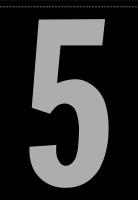 21KE76 Number Label, 5, Silver/Black, PK 5