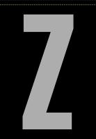 21KF06 Letter Label, Z, Silver/Black, PK 5