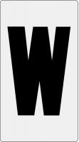 21KN01 Letter Card, W, 1In, Blk/Slvr, PK 100