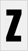 21KN04 Letter Card, Z, 1In, Blk/Slvr, PK 100