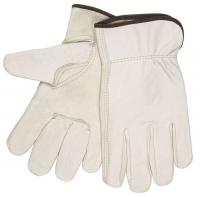 21NM32 Leather Palm Gloves, Shirred Cuff, XS, PR