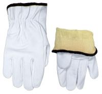 21NM41 Leather Palm Gloves, Goatskin Palm, S, PR