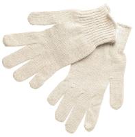21NM47 Knit Gloves, Polyester/Cotton Matl, L, PR