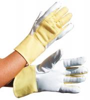 21NN98 Anti-Vibration Gloves, Leather, M, PR