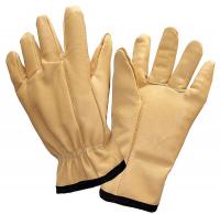 21NP03 Anti-Vibration Gloves, Leather, L, PR