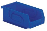 21P553 Part Bin, 3Hx4-1/8Wx7-3/8D, Blue