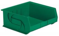 21P593 Part Bin, 7Hx16-1/2Wx14-3/4D, Green