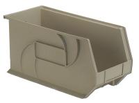 21P597 Part Bin, 9Hx8-1/4Wx18D, Stone