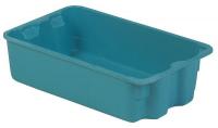 21P619 Stack and Nest Container, 18x11x5, Blue