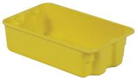 21P620 Stack and Nest Container, 18x11x5, Yellow