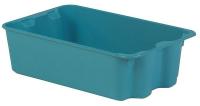 21P621 Stack and Nest Container, 20x13x6, Blue