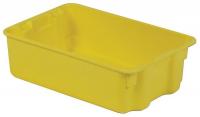 21P622 Stack and Nest Container, 20x13x6, Yellow