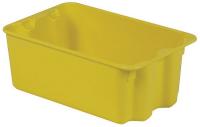 21P624 Stack and Nest Container, 21x13x8, Yellow