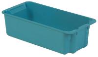 21P625 Stack and Nest Container, 24x11x7, Blue