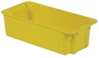 21P626 Stack and Nest Container, 24x11x7, Yellow