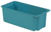 21P627 Stack and Nest Container, 24x11x9, Blue