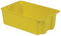 21P632 Stack and Nest Container, 24x15x8, Yellow