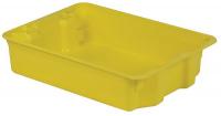 21P636 Stack and Nest Container, 25x18x6, Yellow