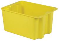 21P638 Stack and Nest Container, 28x20x14, Yellow
