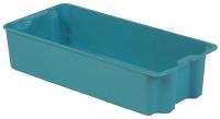 21P639 Stack and Nest Container, 30x14x7, Blue